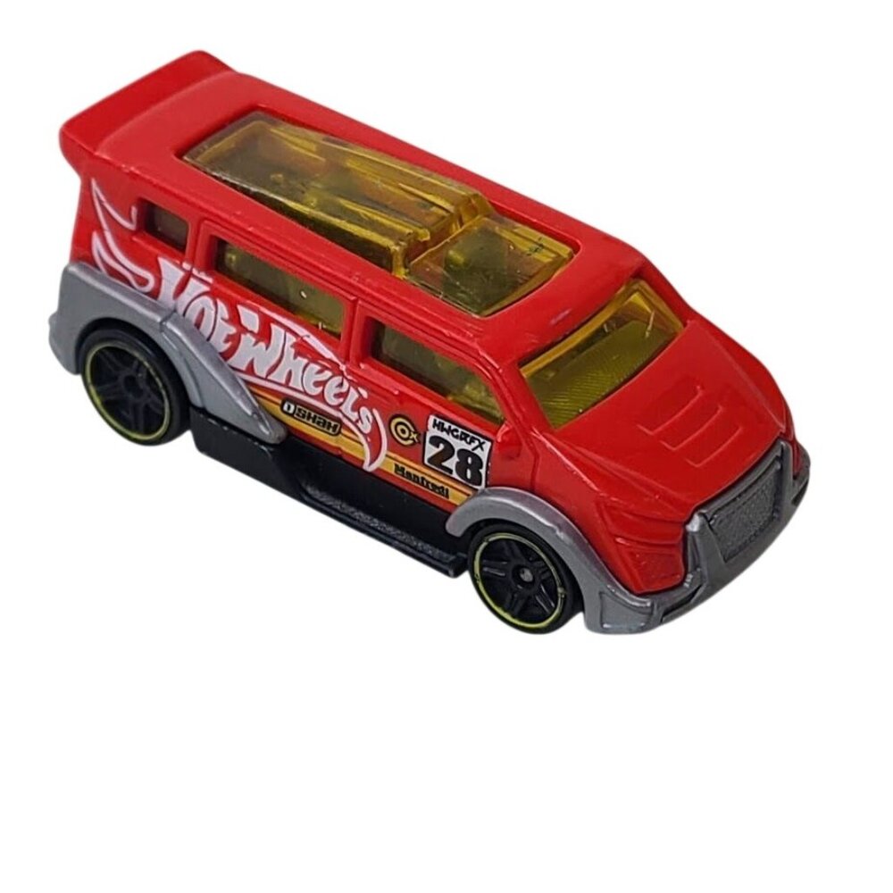 Hot Wheels Speedbox Van Red 28 Loose from 2017 Fan Stands Multipack
